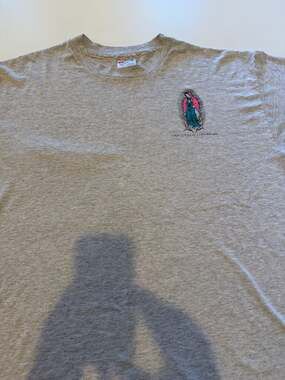 Vintage Hanes Our Lady of Guadalupe Heavyweight 50/50 T-Shirt Grey XL